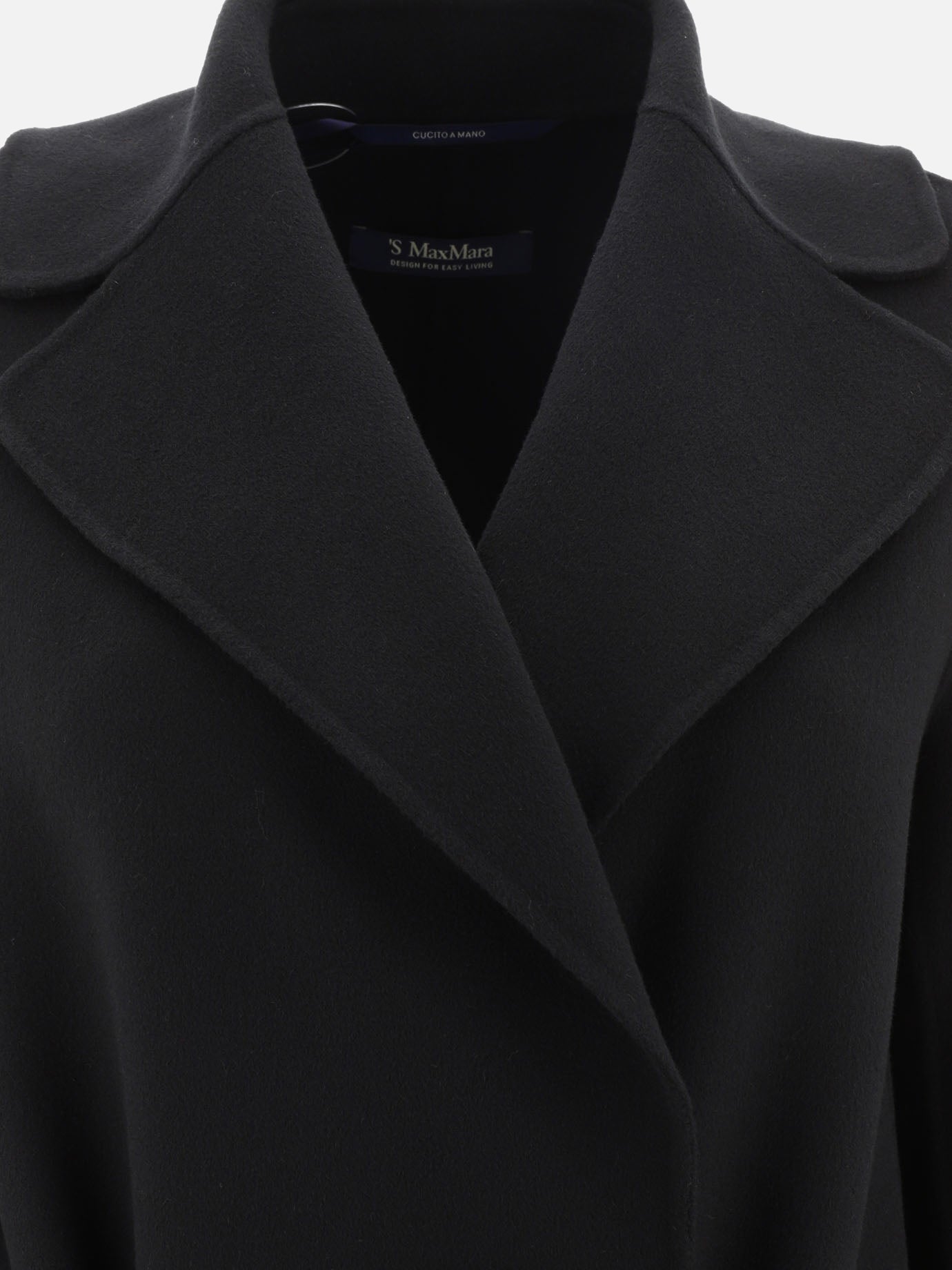 Cappotti lunghi Solid colour  Nero - Max Mara S Donna | PDP | VIETTI Online Store | Zoom-Modal_3
