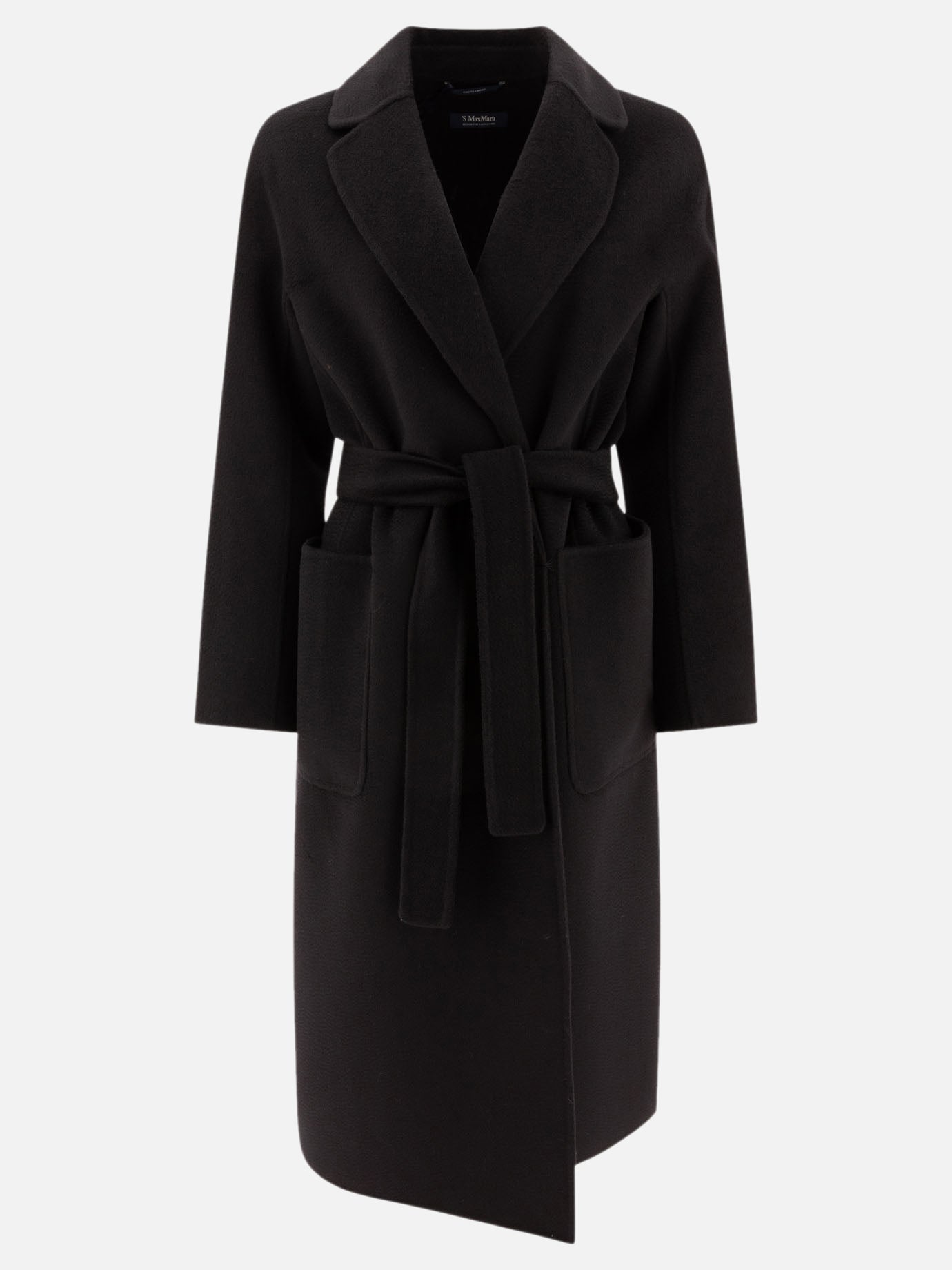 Cappotti lunghi Solid colour  Nero - Max Mara S Donna | PDP | VIETTI Online Store | Zoom-Modal
