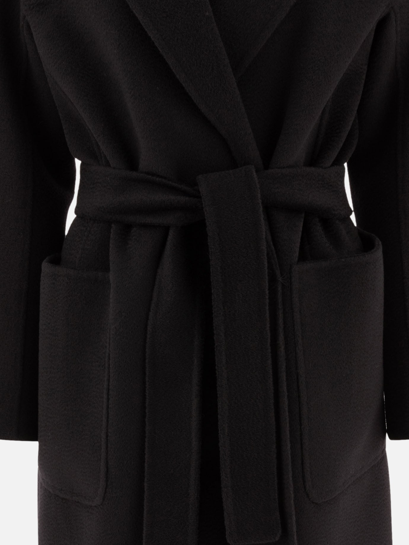 Cappotti lunghi Solid colour  Nero - Max Mara S Donna | PDP | VIETTI Online Store | thumbnail_3