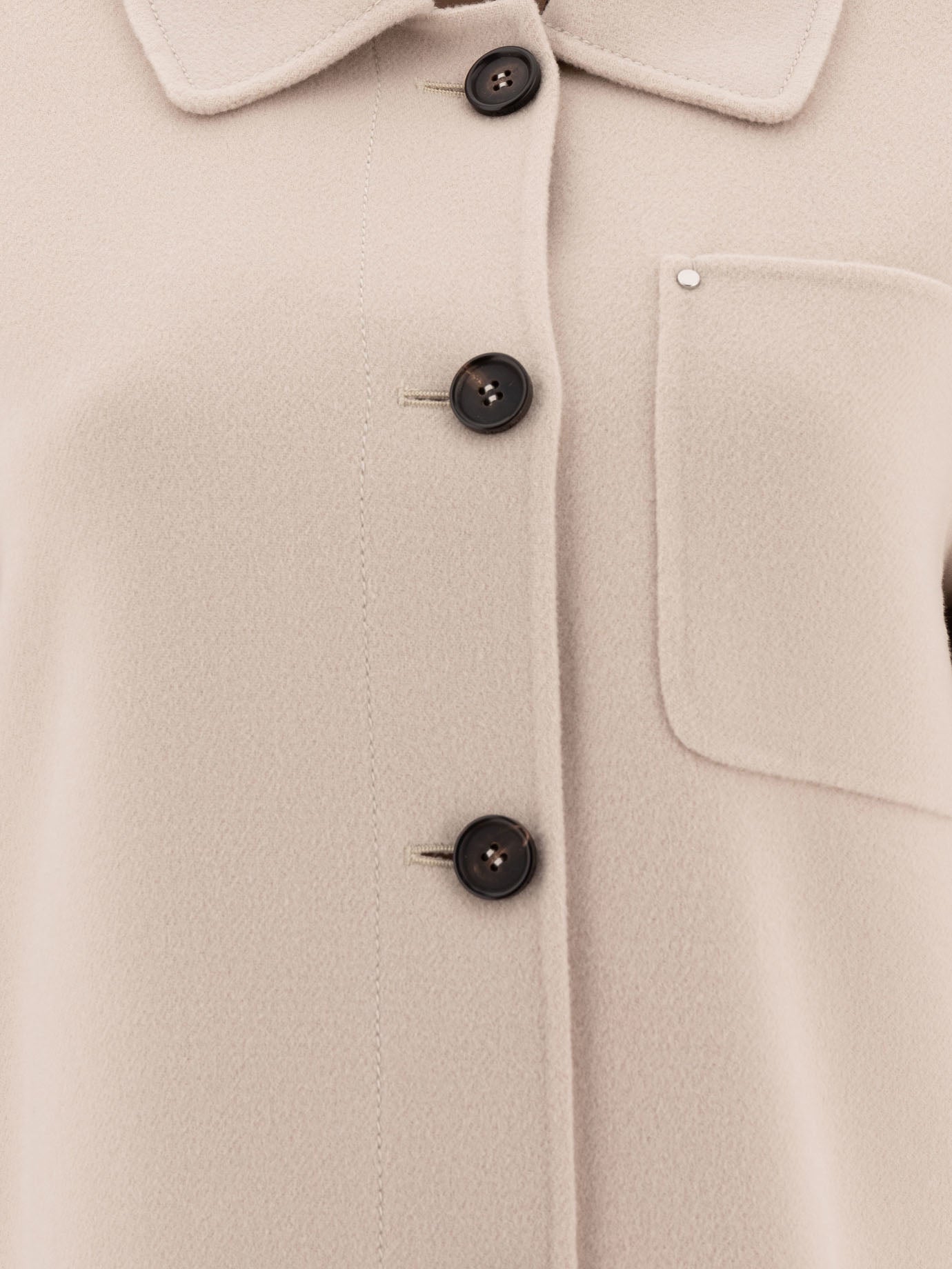 Cappotti corti Solid colour  Beige - Max Mara S Donna | PDP | VIETTI Online Store | thumbnail_3
