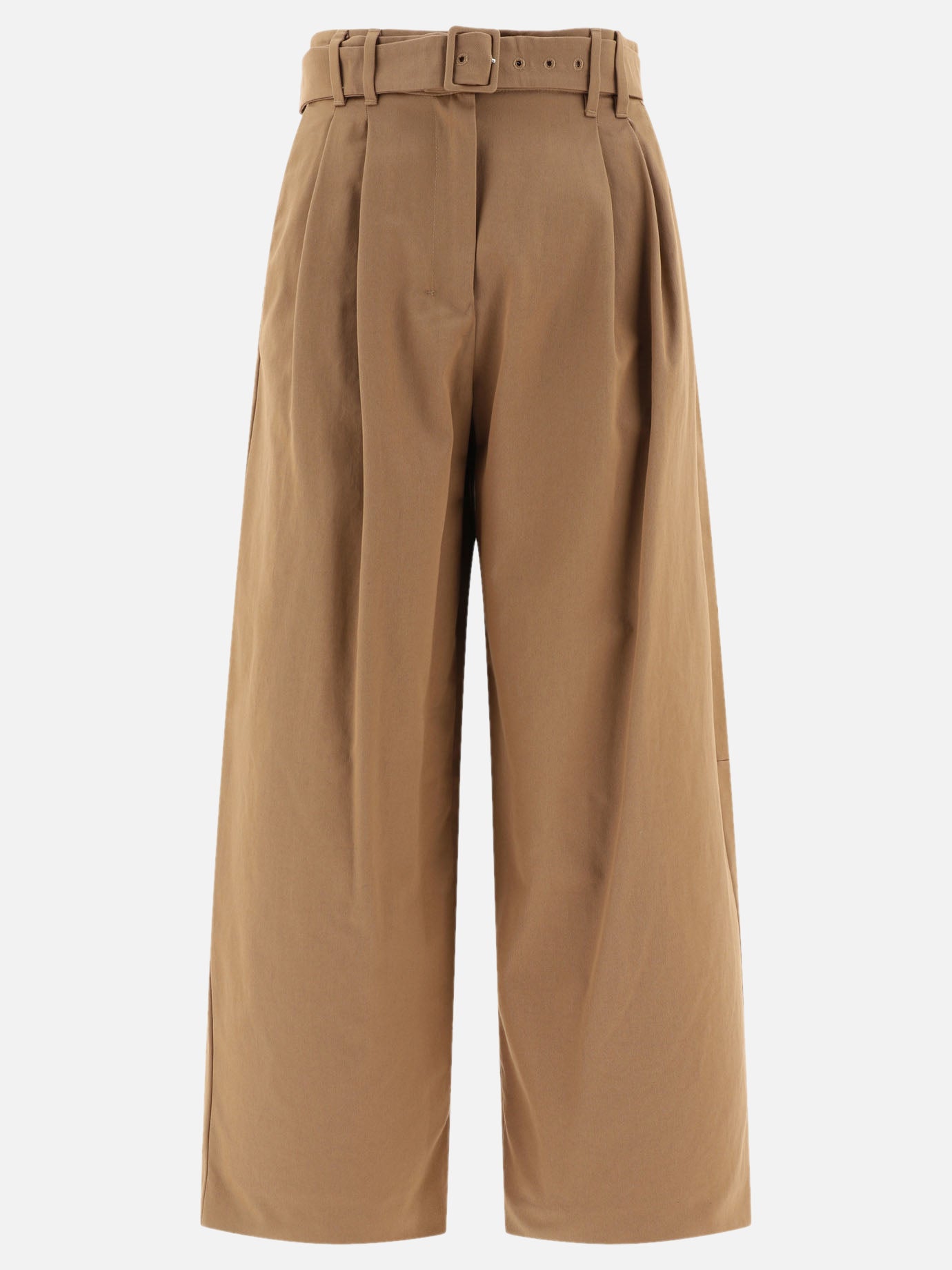 Pantaloni ampi in gabardina "Dina"