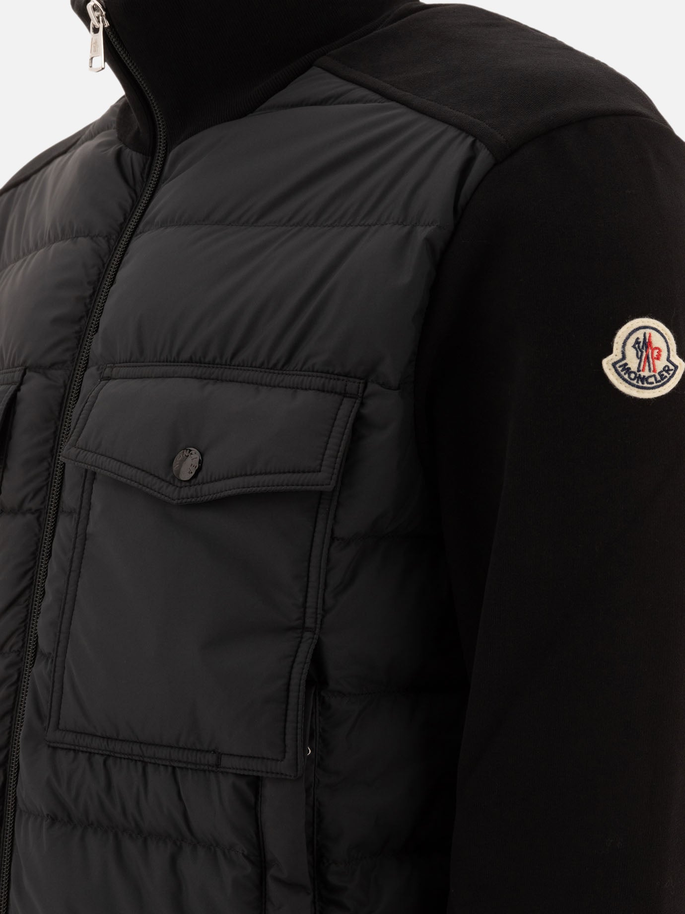 Moncler Quilted jacket with pockets Black