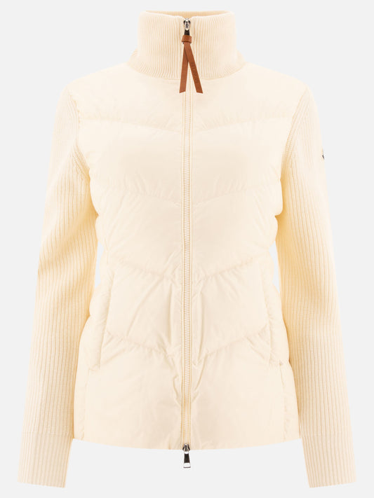 Moncler Tricot down jacket Beige