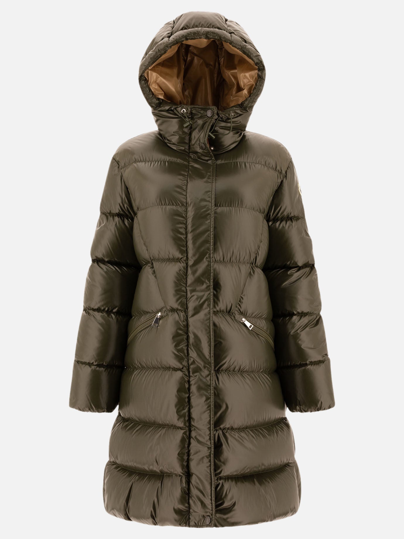 Piumini lunghi Solid colour  Verde - Moncler Donna | PDP | VIETTI Online Store | thumbnail