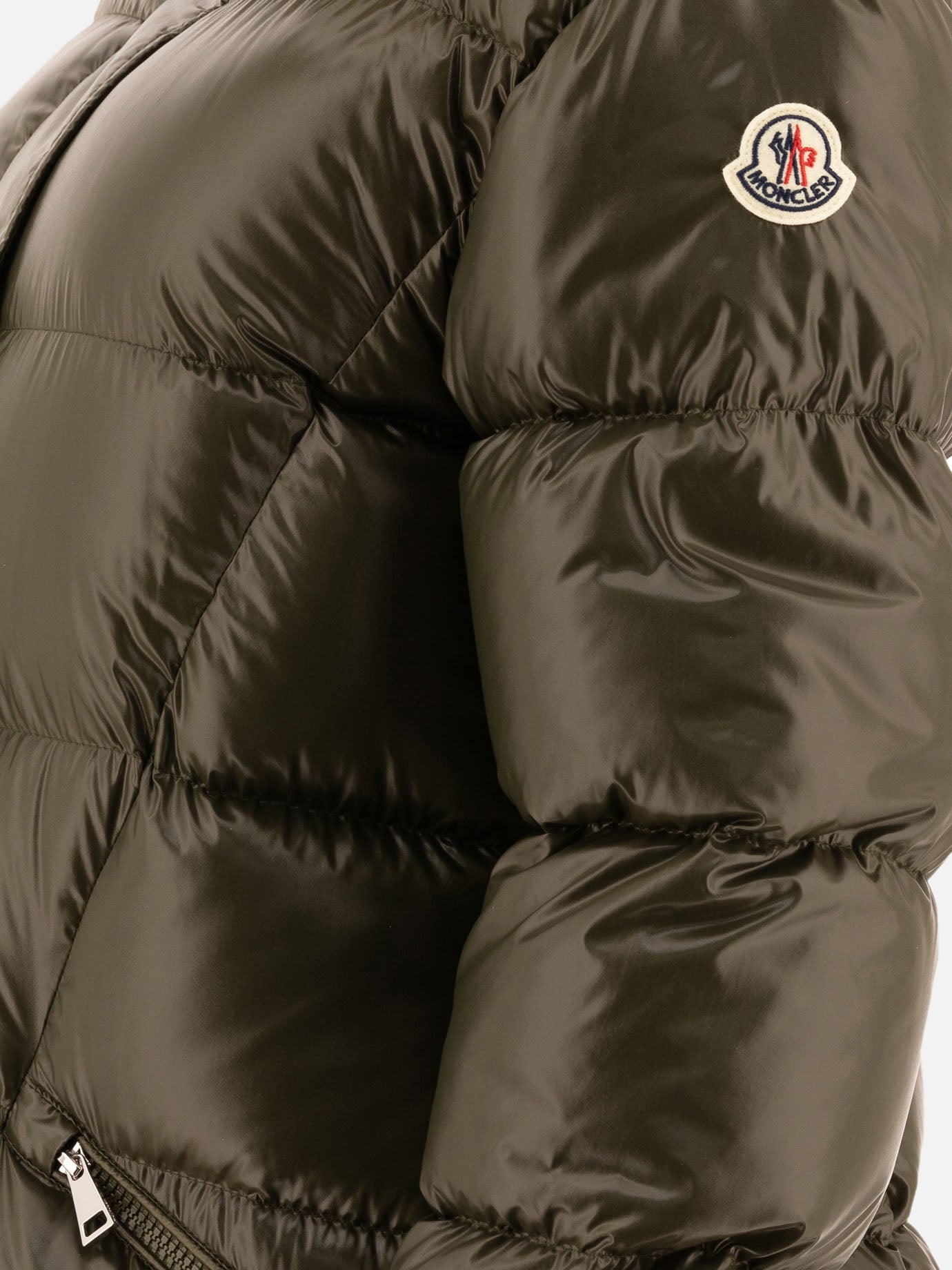 Piumini lunghi Solid colour  Verde - Moncler Donna | PDP | VIETTI Online Store | Zoom-Modal_4
