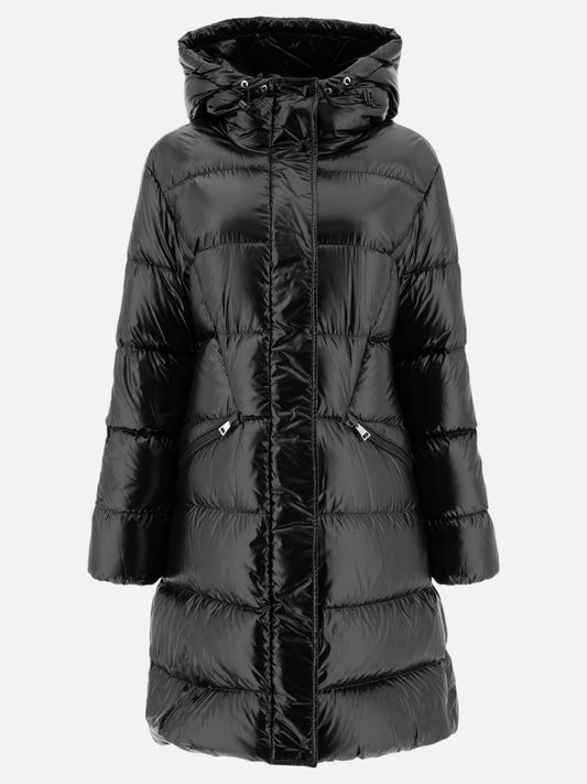 Piumini lunghi Solid colour  Nero - Moncler Donna | PLP | VIETTI Online Store 

