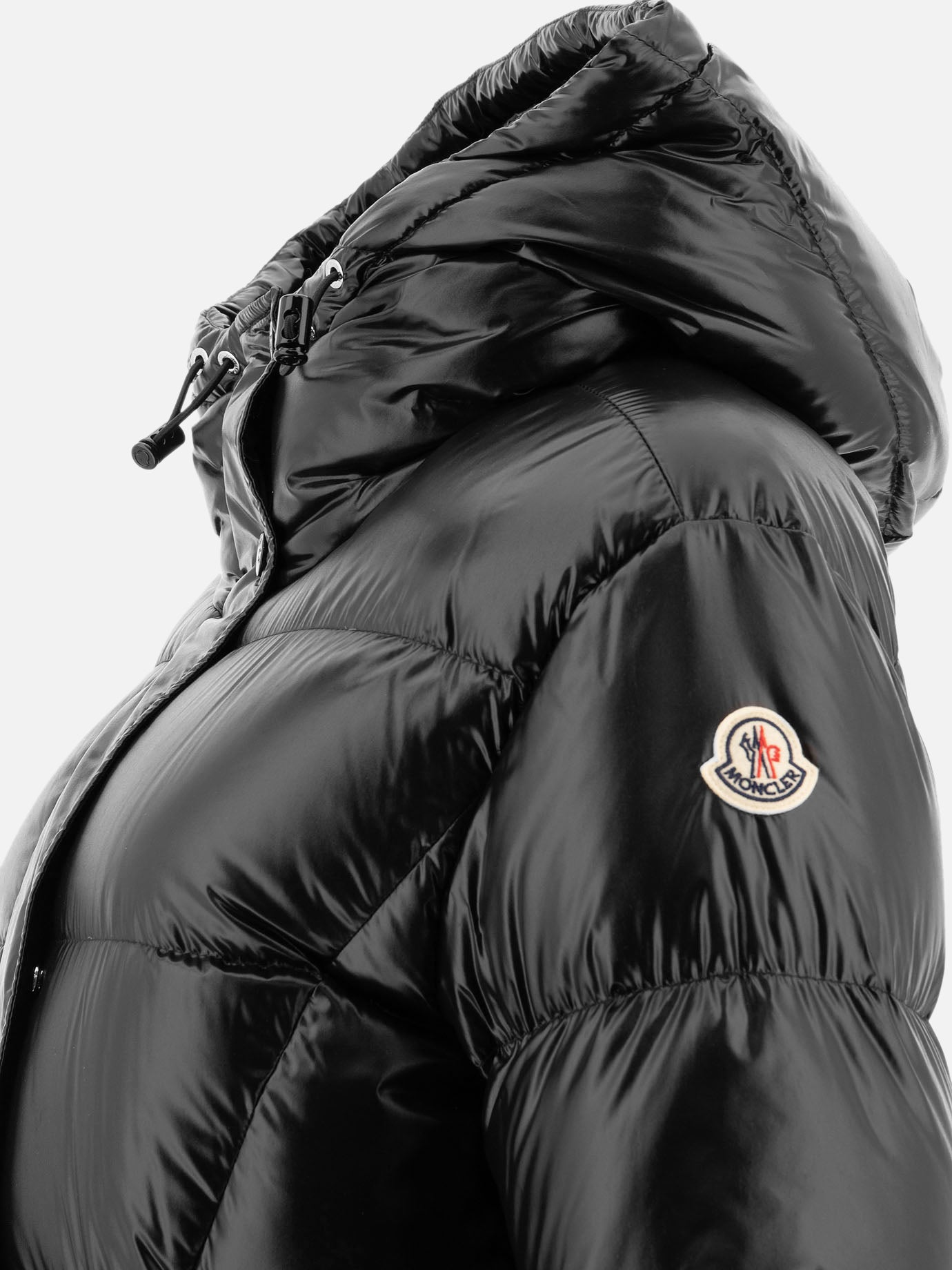 Piumini lunghi Solid colour  Nero - Moncler Donna | PDP | VIETTI Online Store | thumbnail_4