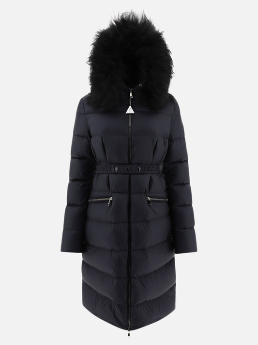Piumini lunghi Solid colour  Blu - Moncler Donna | PLP | VIETTI Online Store 
