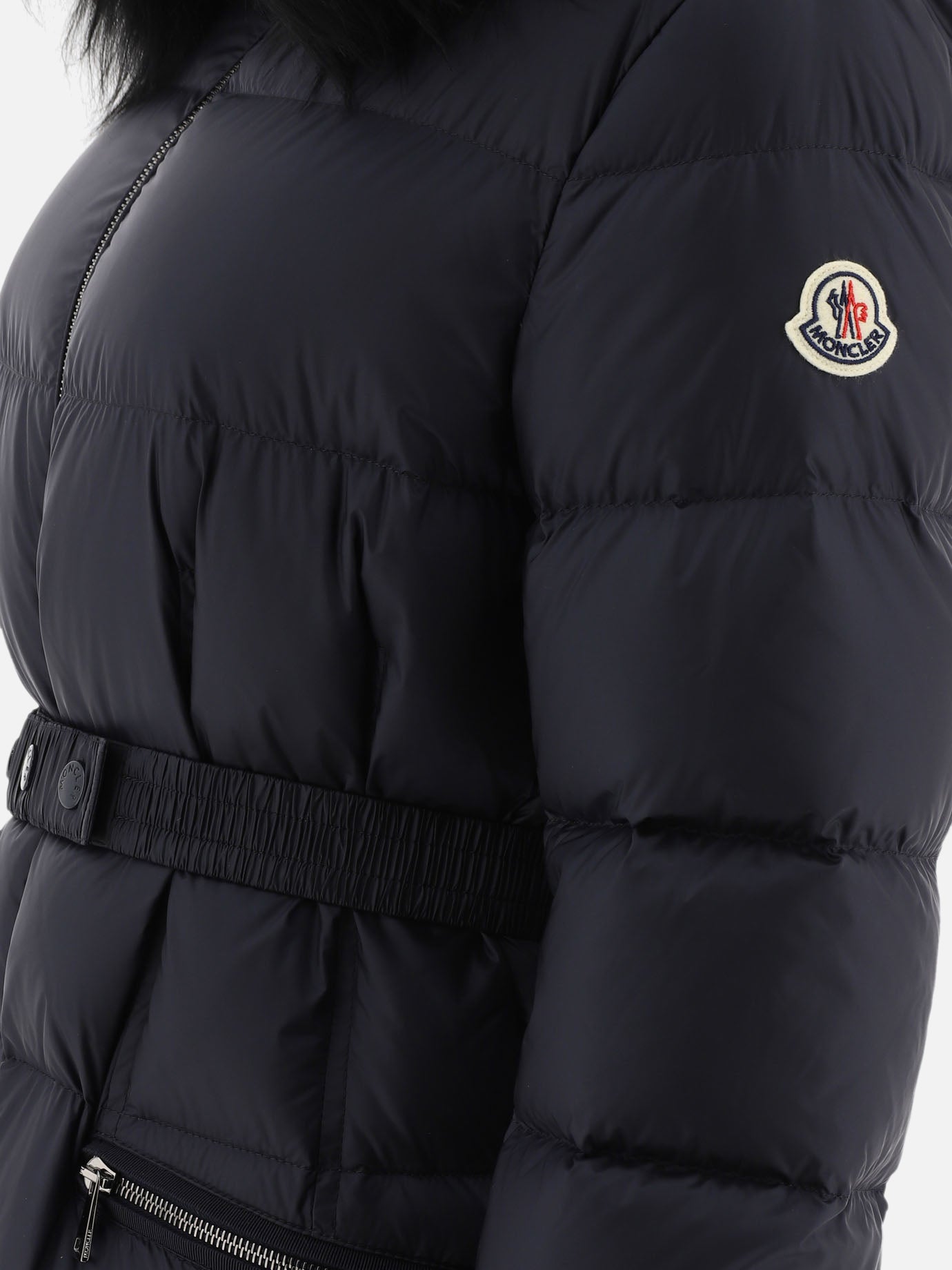Piumini lunghi Solid colour  Blu - Moncler Donna | PDP | VIETTI Online Store | Zoom-Modal_4
