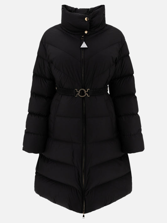 Piumini lunghi Solid colour  Nero - Moncler Donna | PLP | VIETTI Online Store 
