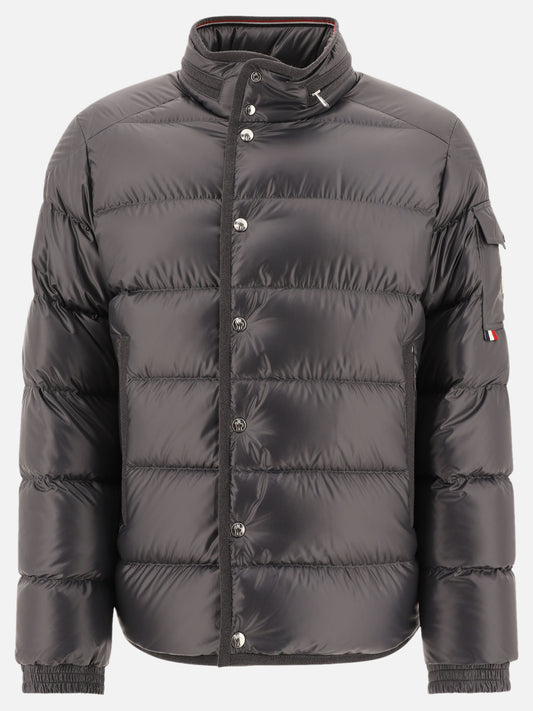 Down jackets Solid colour  Grey - Moncler Men | PLP | VIETTI Online Store 
