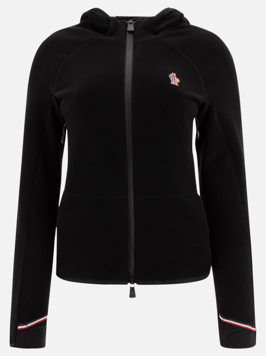 Giacche in pile Solid colour  Nero - Moncler Grenoble Donna | PLP | VIETTI Online Store 
