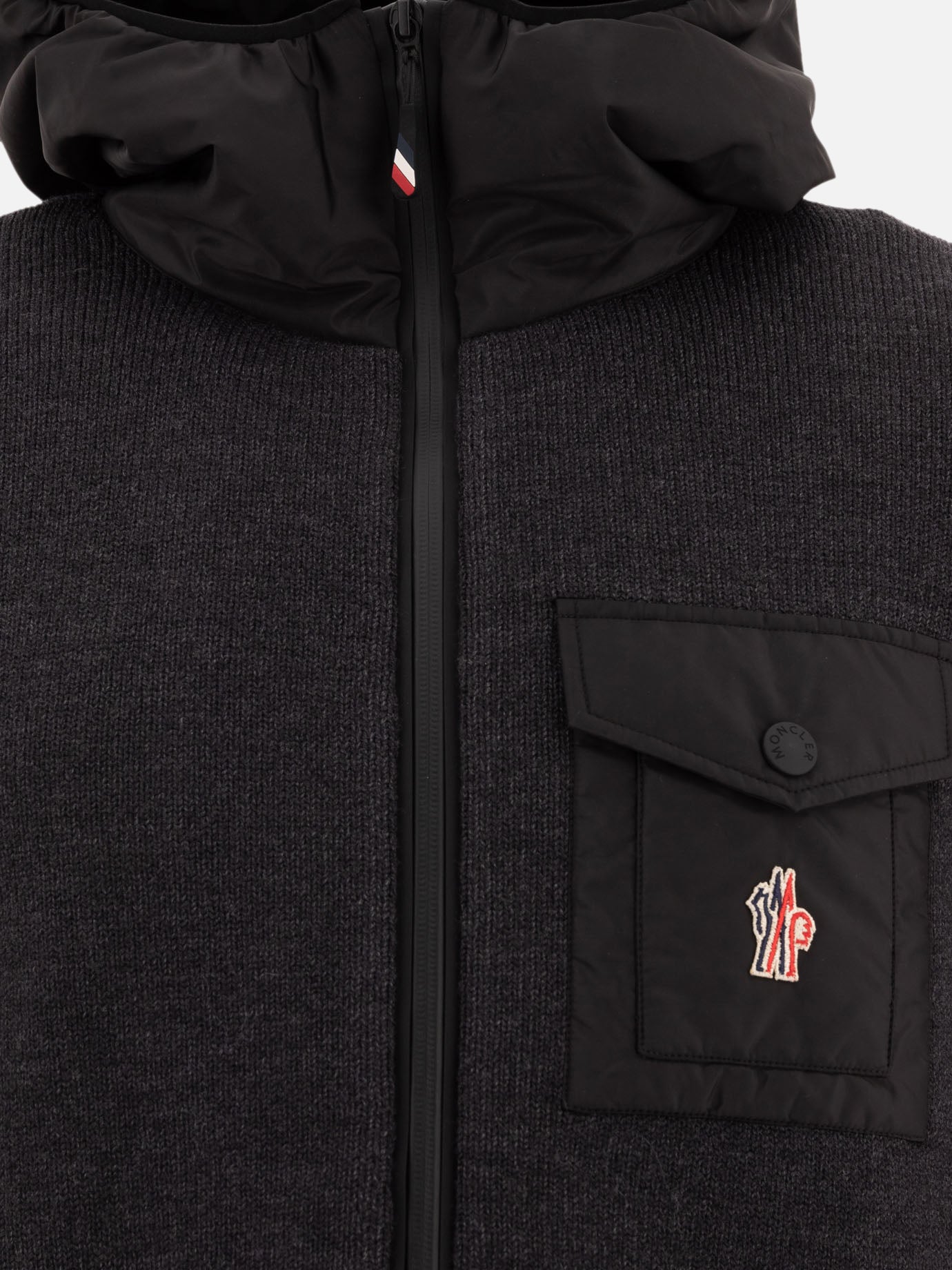 Piumini corti Solid colour  Grigio - Moncler Grenoble Donna | PDP | VIETTI Online Store | Zoom-Modal_3
