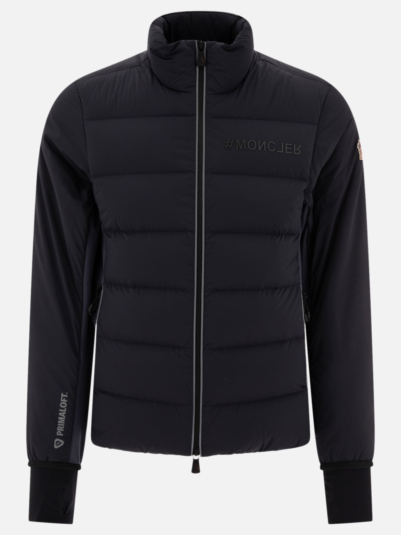 Down jackets Solid colour  Blue - Moncler Grenoble Men | PDP | VIETTI Online Store | thumbnail