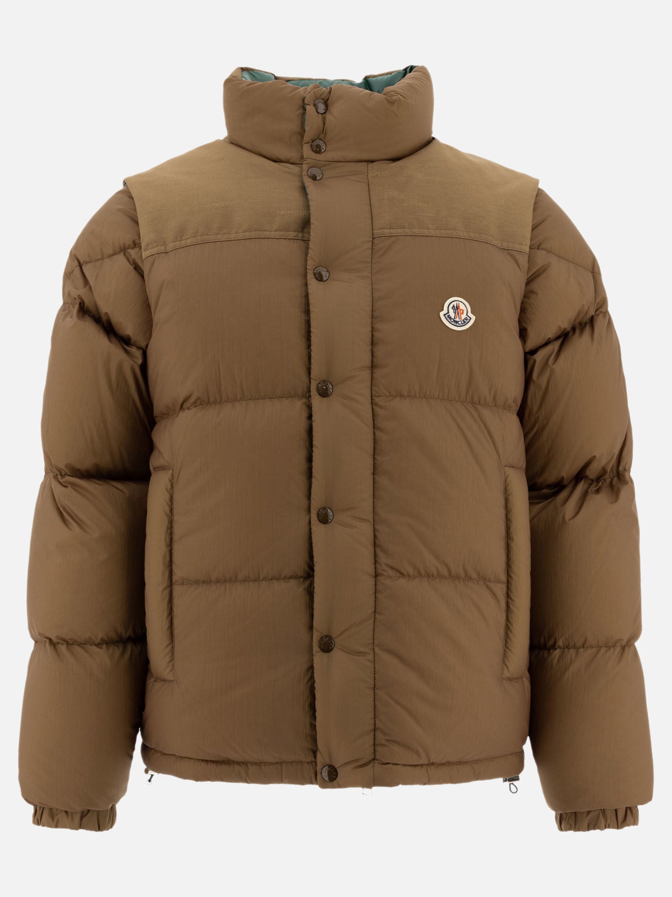 Piumini corti Solid colour  Marrone - Moncler Uomo | PDP | VIETTI Online Store | thumbnail