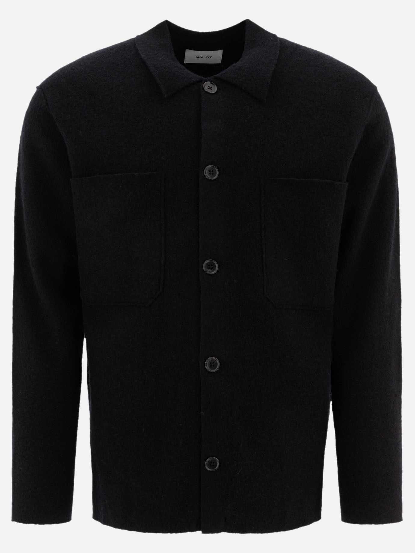 Overshirt jackets Solid colour  Black - NN.07 Men | PDP | VIETTI Online Store | Zoom-Modal
