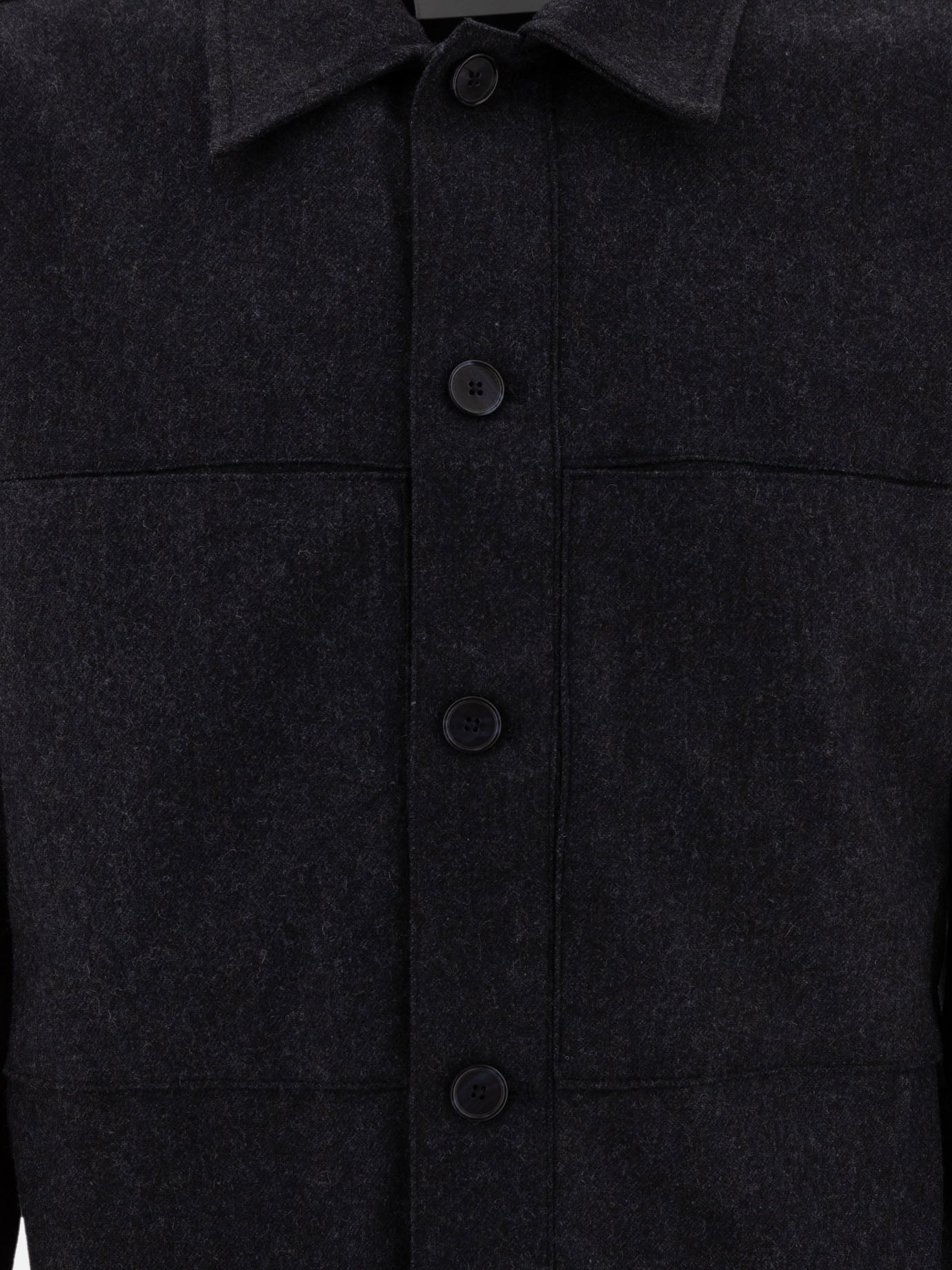 "Isak" wool blend overshirt