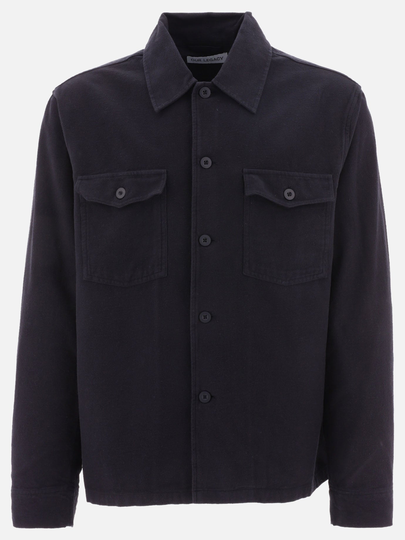 Overshirt jackets Solid colour  Black - Our Legacy Men | PDP | VIETTI Online Store | thumbnail