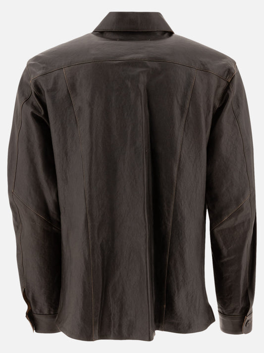 Overshirt jackets Solid colour  Brown - Our Legacy Men | PLP | VIETTI Online Store | 2
