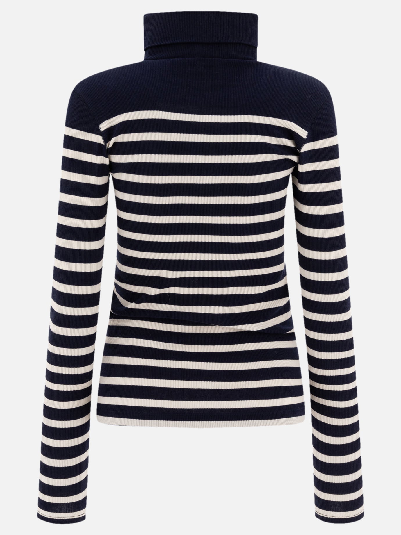 Polo Ralph Lauren Striped rib-knit turtleneck sweater Blue