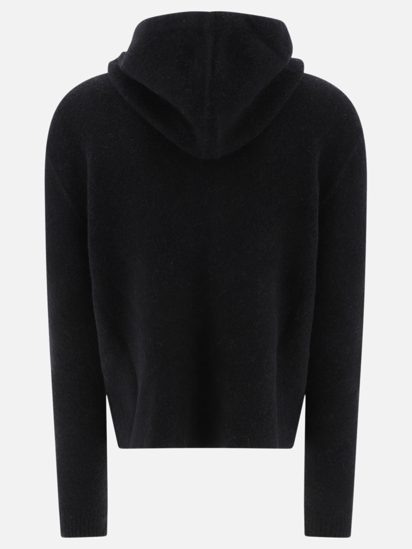 Sweater with hoodie and zipper