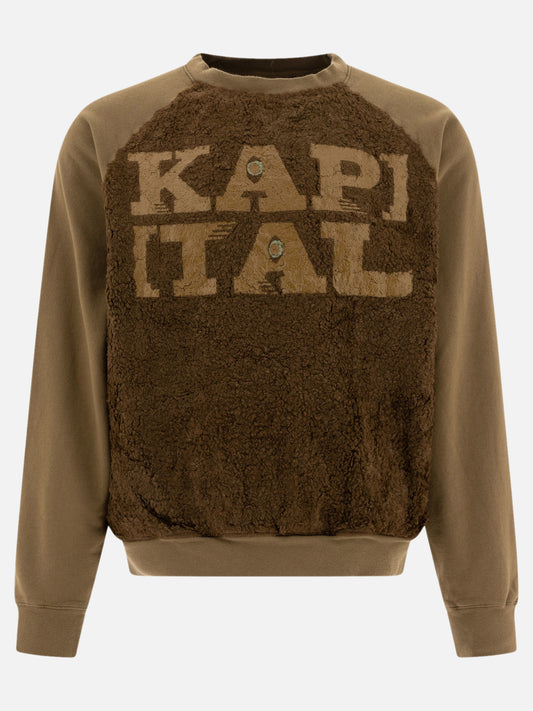 KAPITAL Felpa "Speakeasy Fur Grizzly" 19136743_3 Green 1