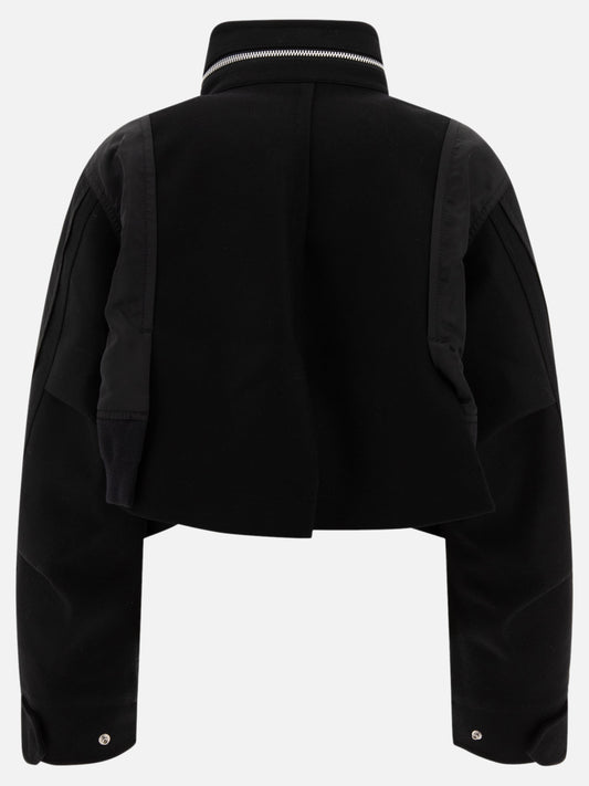Bomber Solid colour  Nero - Sacai Donna | PLP | VIETTI Online Store | 2
