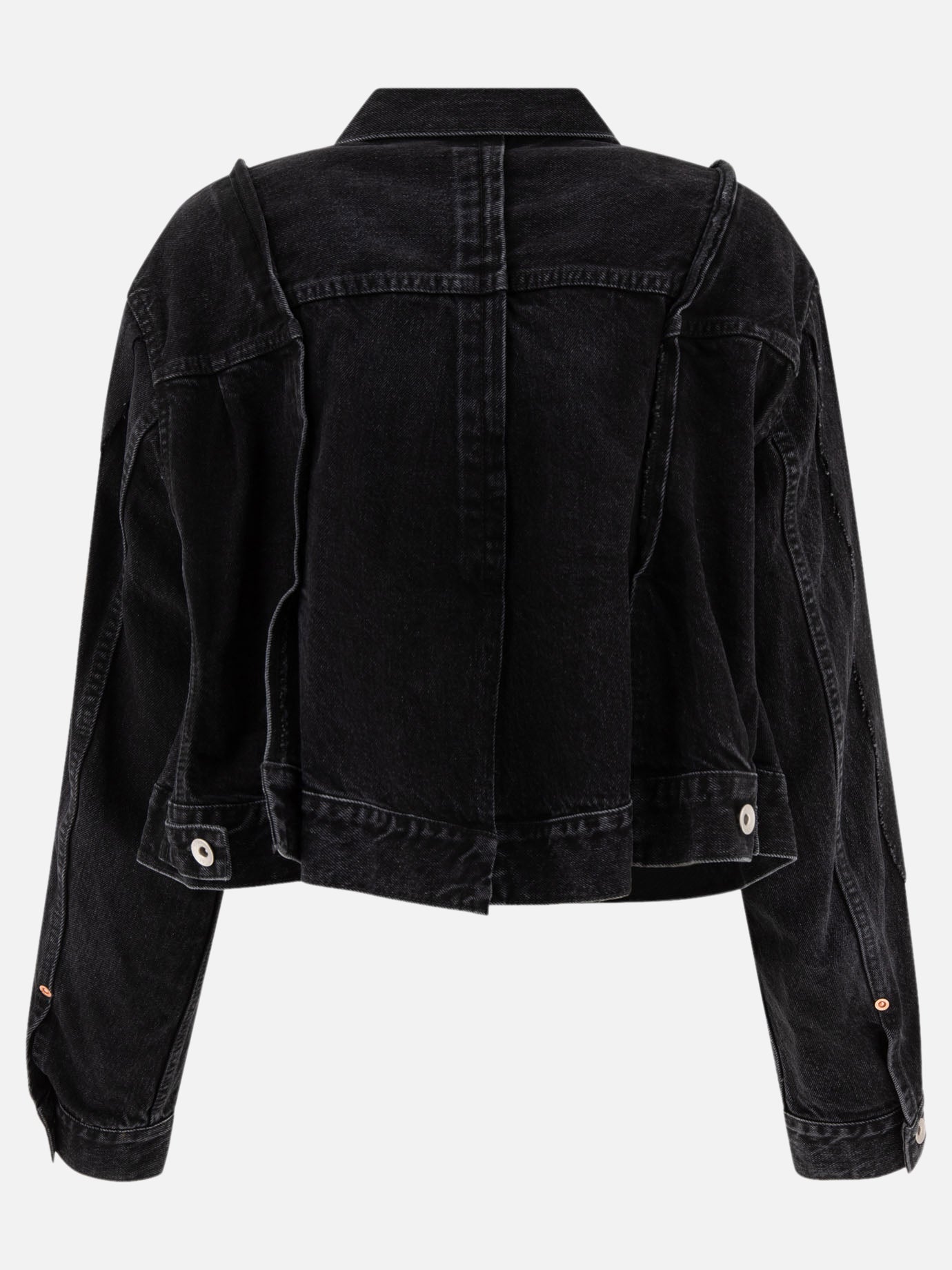 Giacche in denim Solid colour  Nero - Sacai Donna | PDP | VIETTI Online Store | Zoom-Modal_2
