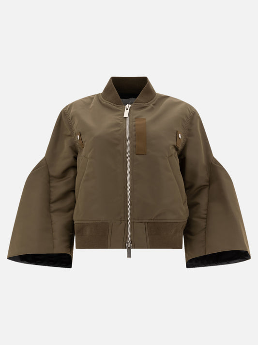 Bomber Solid colour  Verde - Sacai Donna | PLP | VIETTI Online Store 
