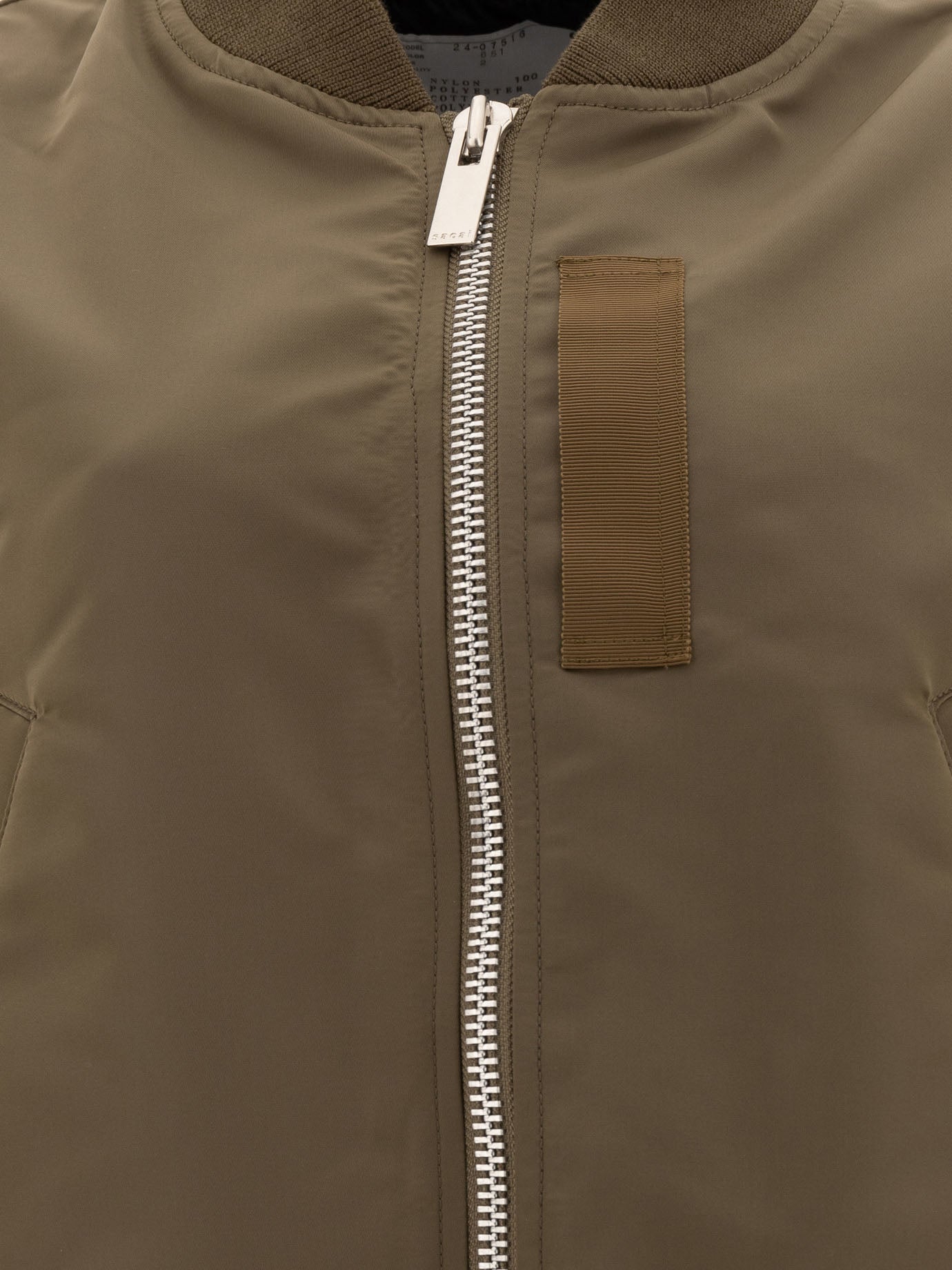Bomber Solid colour  Verde - Sacai Donna | PDP | VIETTI Online Store | Zoom-Modal_3

