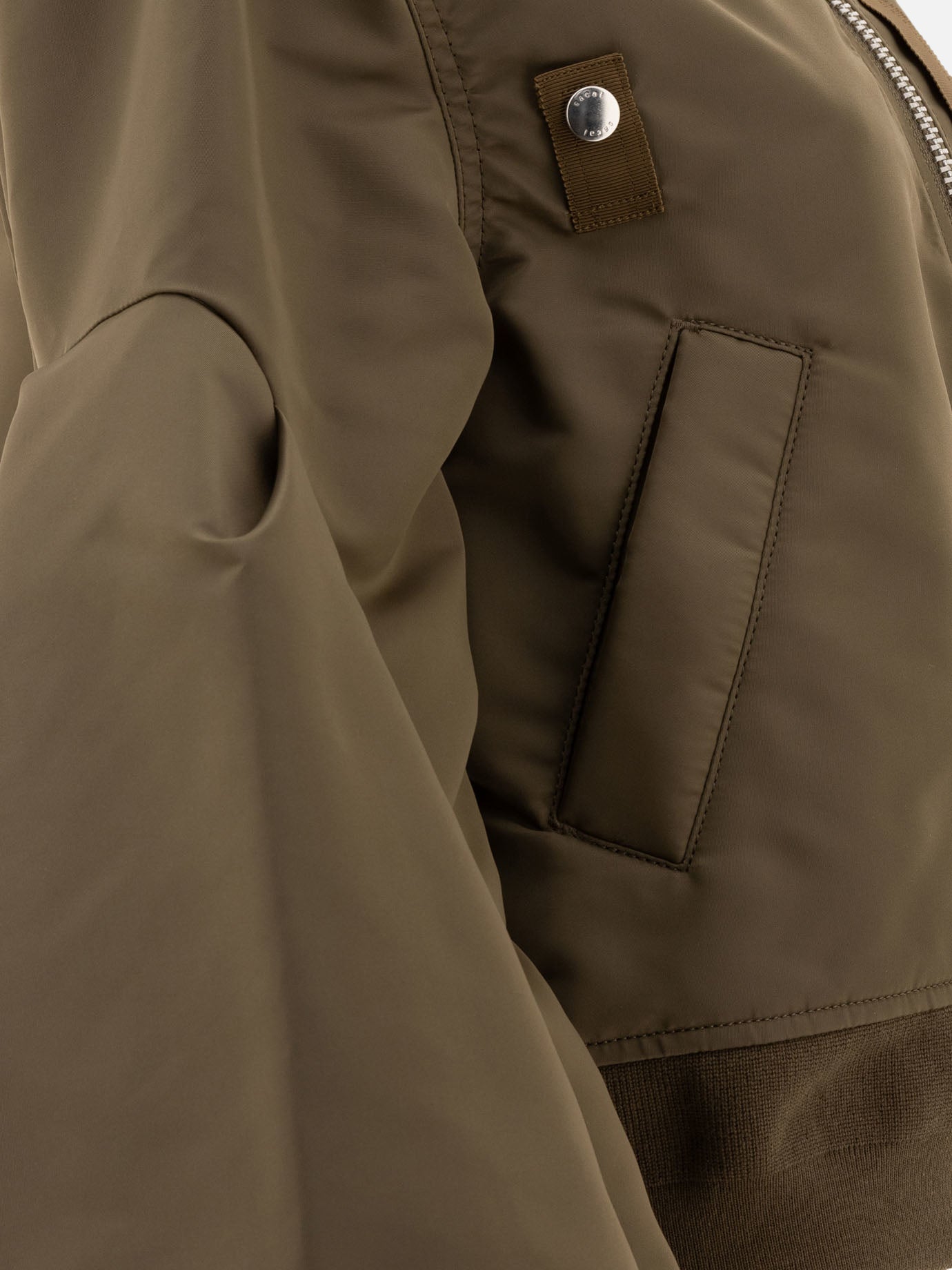 Bomber Solid colour  Verde - Sacai Donna | PDP | VIETTI Online Store | Zoom-Modal_4
