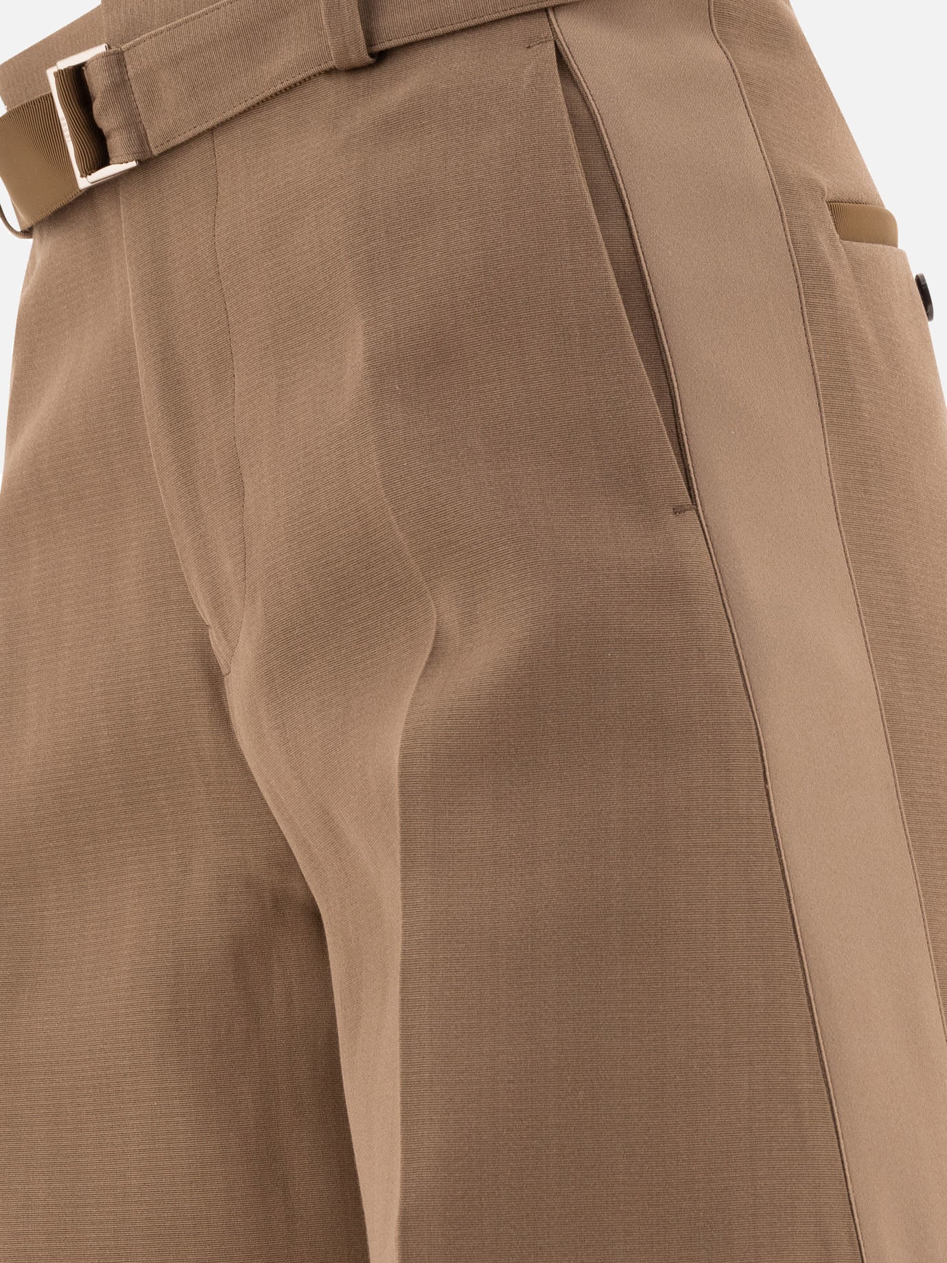 Tailored belted trousers