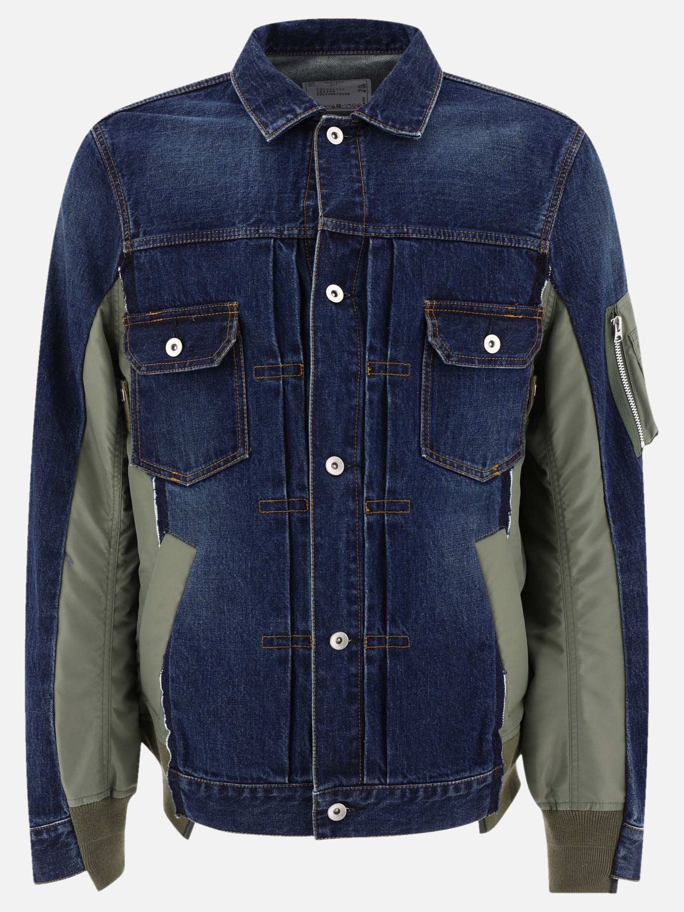 Giacche in denim 100% cotton  Blu - Sacai Uomo | PDP | VIETTI Online Store | thumbnail