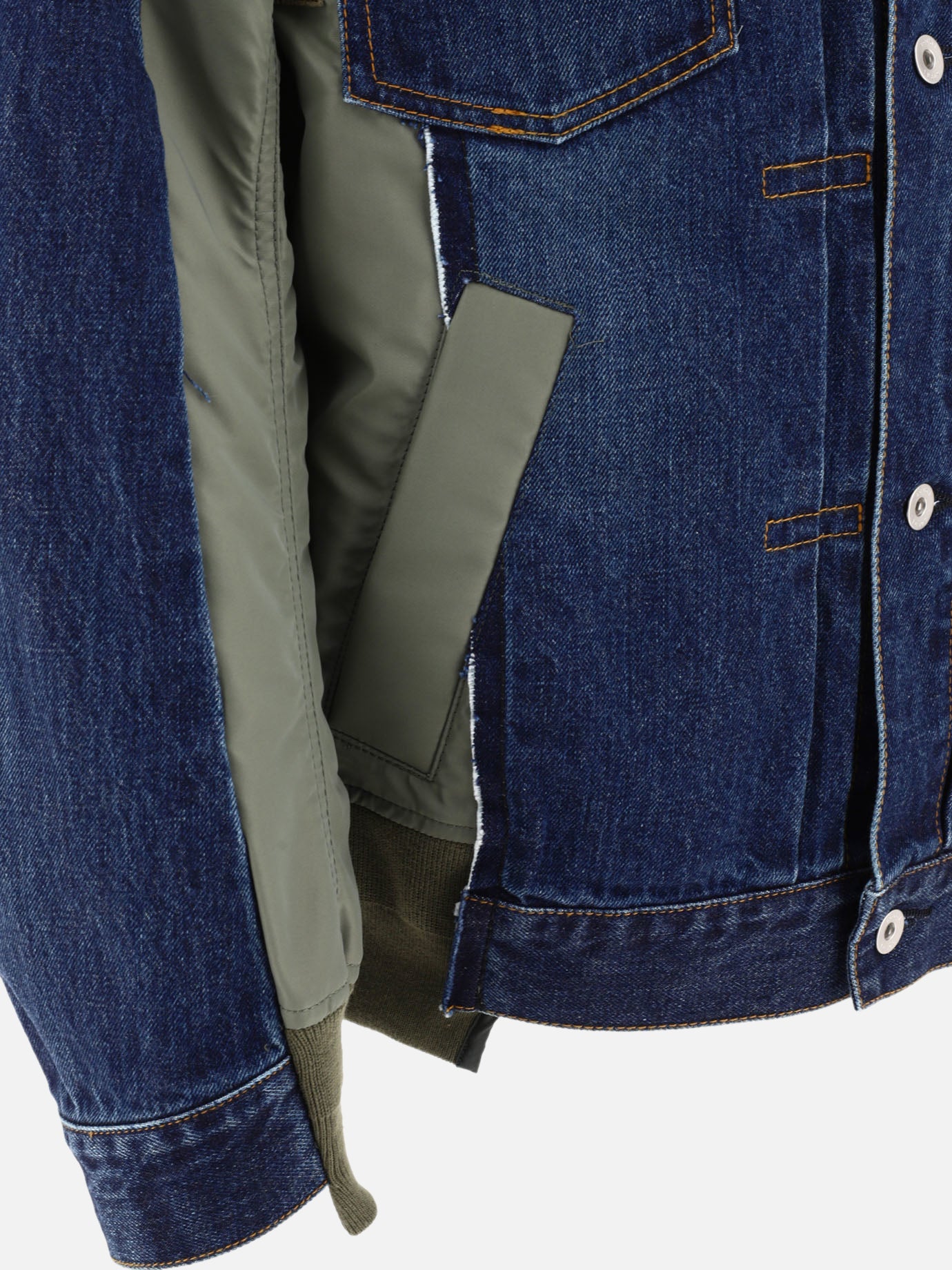 Giacche in denim 100% cotton  Blu - Sacai Uomo | PDP | VIETTI Online Store | thumbnail_4