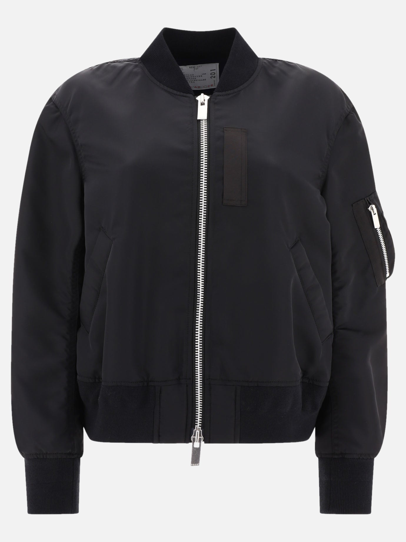 Bomber 100% nylon  Nero - Sacai Donna | PDP | VIETTI Online Store | Zoom-Modal
