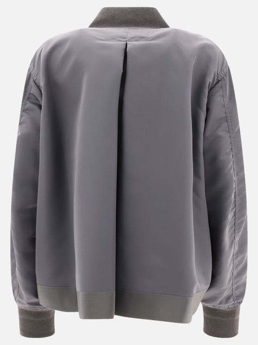 Bomber 100% nylon  Grigio - Sacai Donna | PLP | VIETTI Online Store | 2
