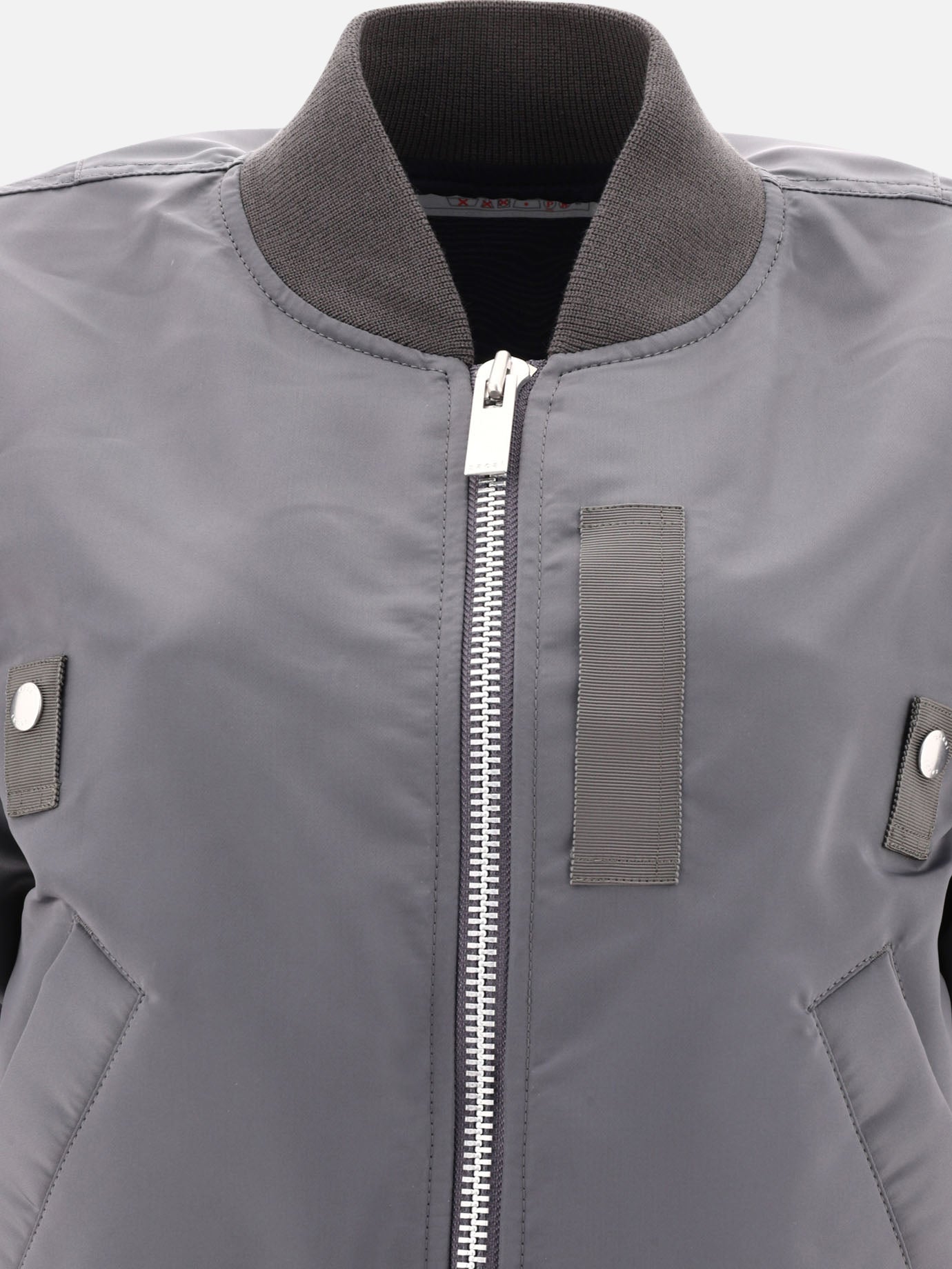 Bomber Solid colour  Grigio - Sacai Donna | PDP | VIETTI Online Store | Zoom-Modal_3
