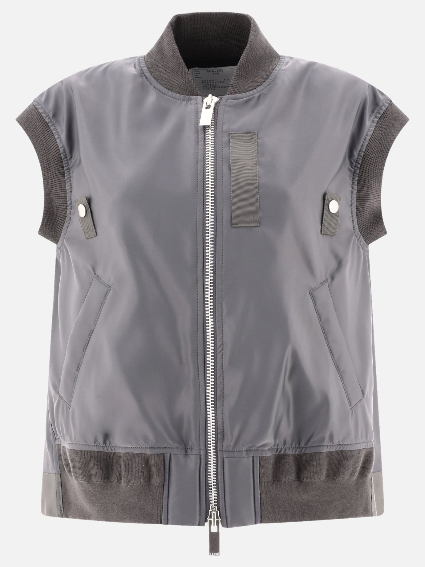 Nylon twill vest jacket