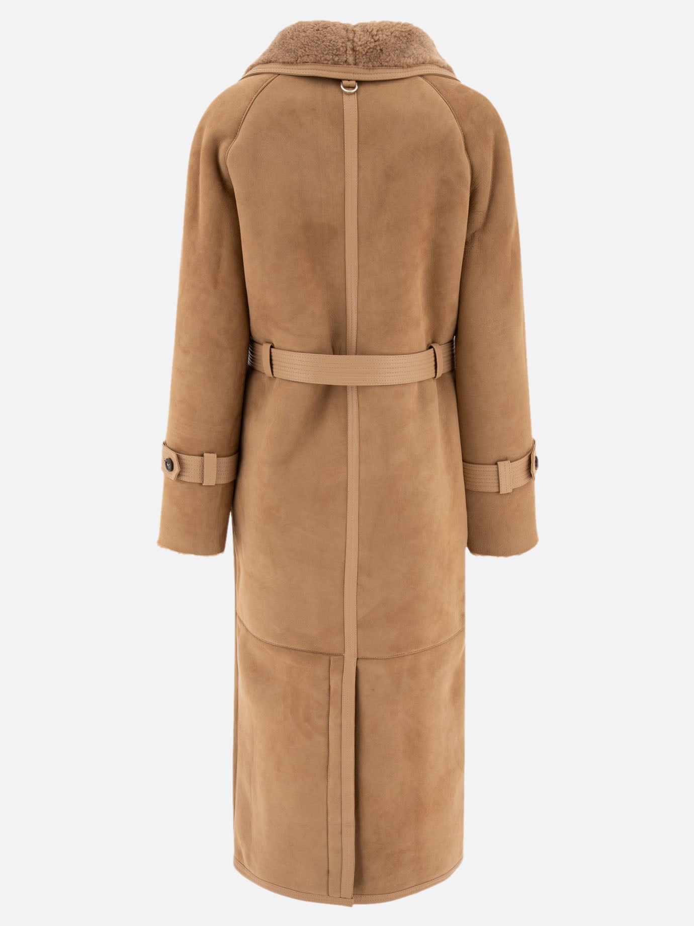 Cappotti lunghi Solid colour  Beige - Saks Potts Donna | PDP | VIETTI Online Store | thumbnail_2