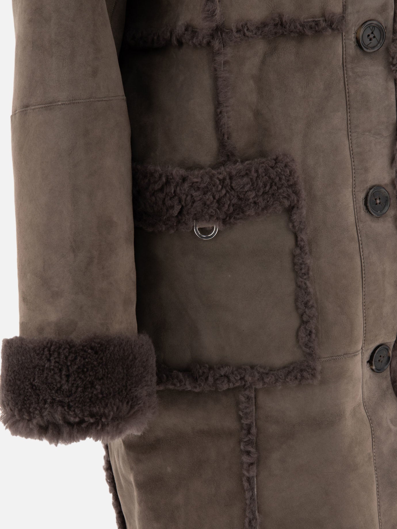 Cappotti lunghi Solid colour  Grigio - Saks Potts Donna | PDP | VIETTI Online Store | thumbnail_4