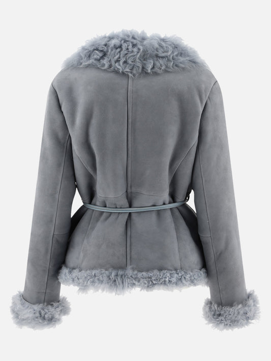 Giacche in pelle Solid colour  Azzurro - Saks Potts Donna | PLP | VIETTI Online Store | 2
