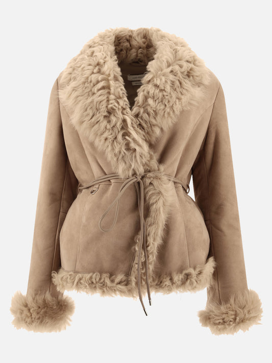 Giacche in pelle Solid colour  Beige - Saks Potts Donna | PLP | VIETTI Online Store 
