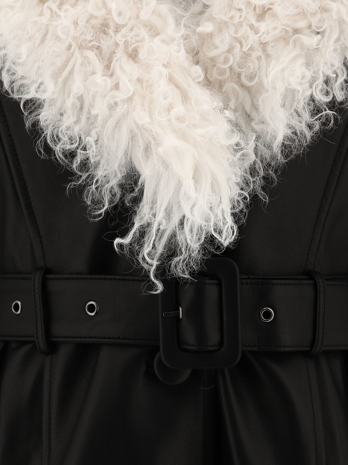 Cappotti lunghi Solid colour  Nero - Saks Potts Donna | PDP | VIETTI Online Store | thumbnail_3