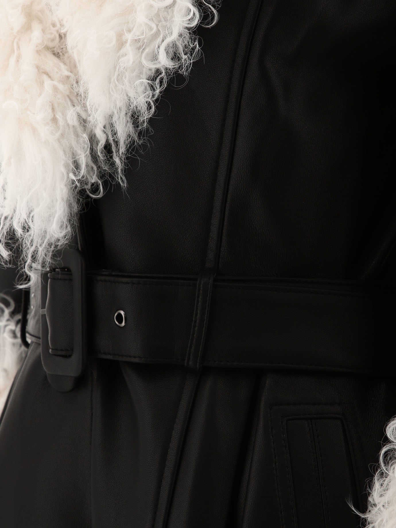 Cappotti lunghi Solid colour  Nero - Saks Potts Donna | PDP | VIETTI Online Store | thumbnail_4