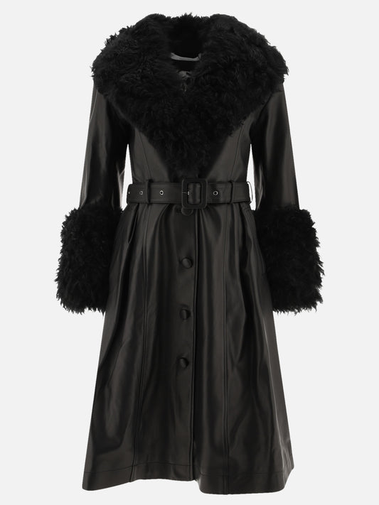 Cappotti lunghi Solid colour  Nero - Saks Potts Donna | PLP | VIETTI Online Store 
