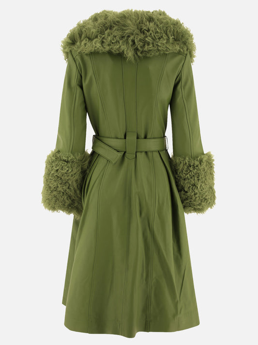 Cappotti lunghi Solid colour  Verde - Saks Potts Donna | PLP | VIETTI Online Store | 2
