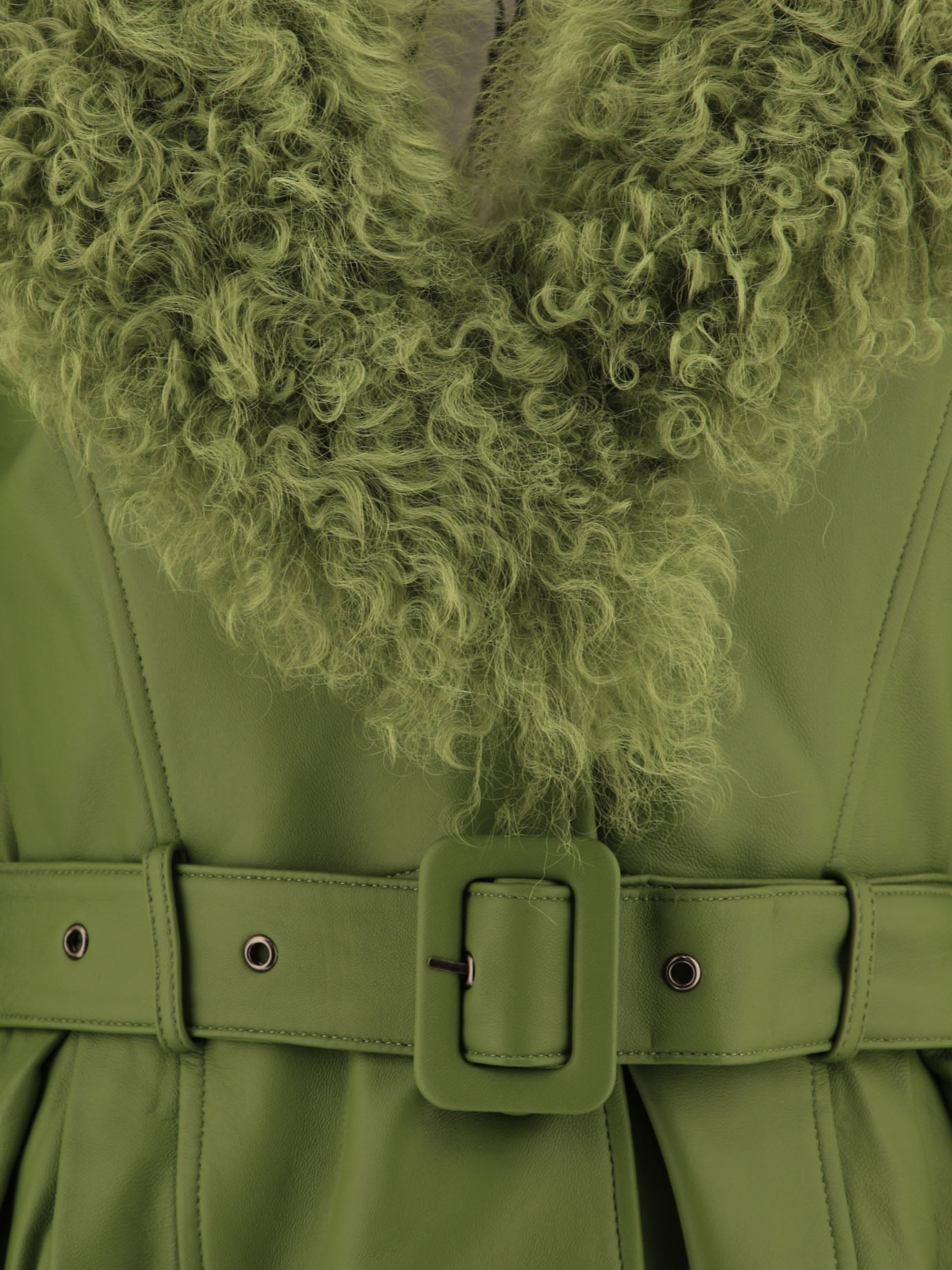 Cappotti lunghi Solid colour  Verde - Saks Potts Donna | PDP | VIETTI Online Store | Zoom-Modal_3
