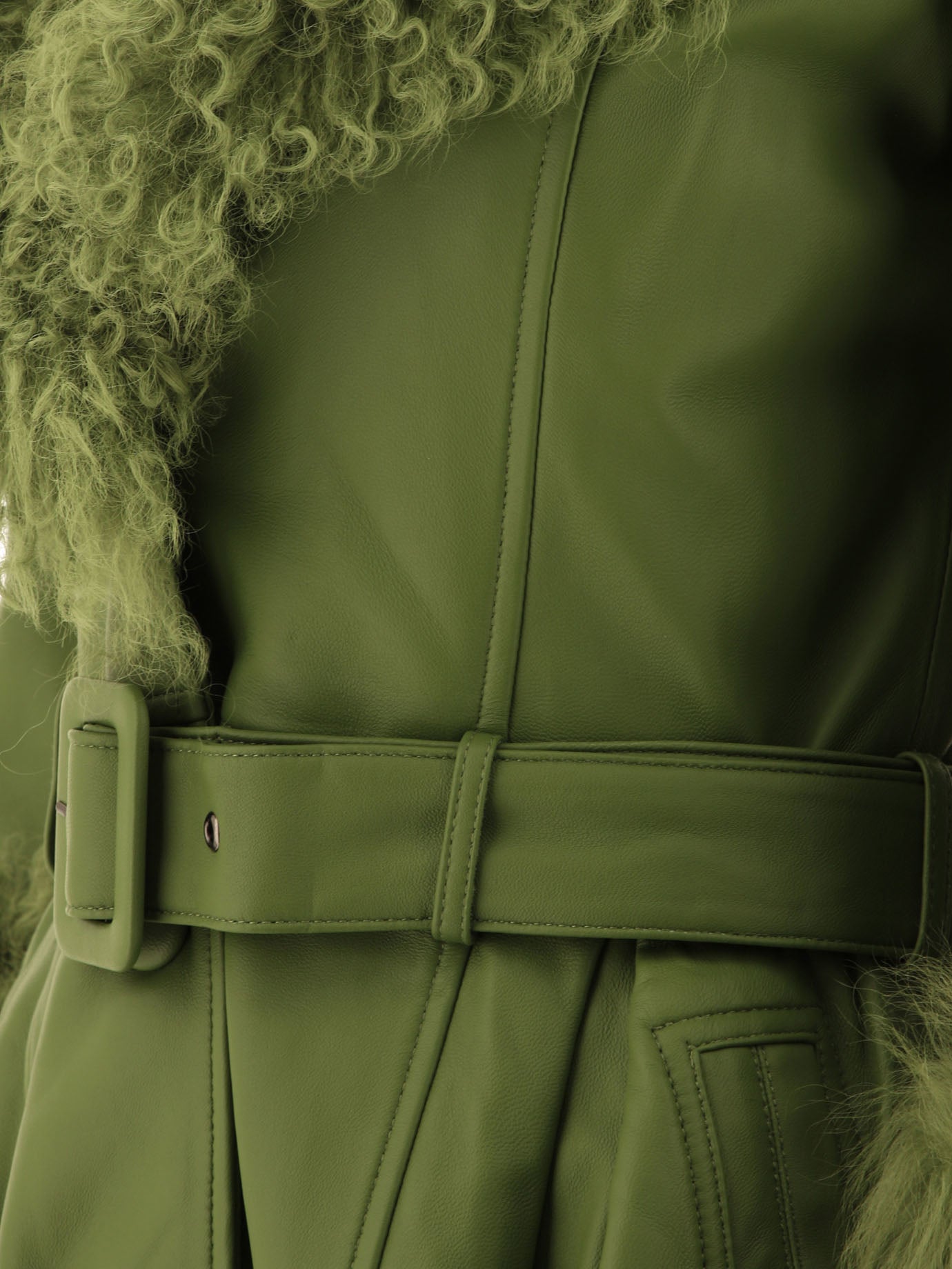 Cappotti lunghi Solid colour  Verde - Saks Potts Donna | PDP | VIETTI Online Store | Zoom-Modal_4

