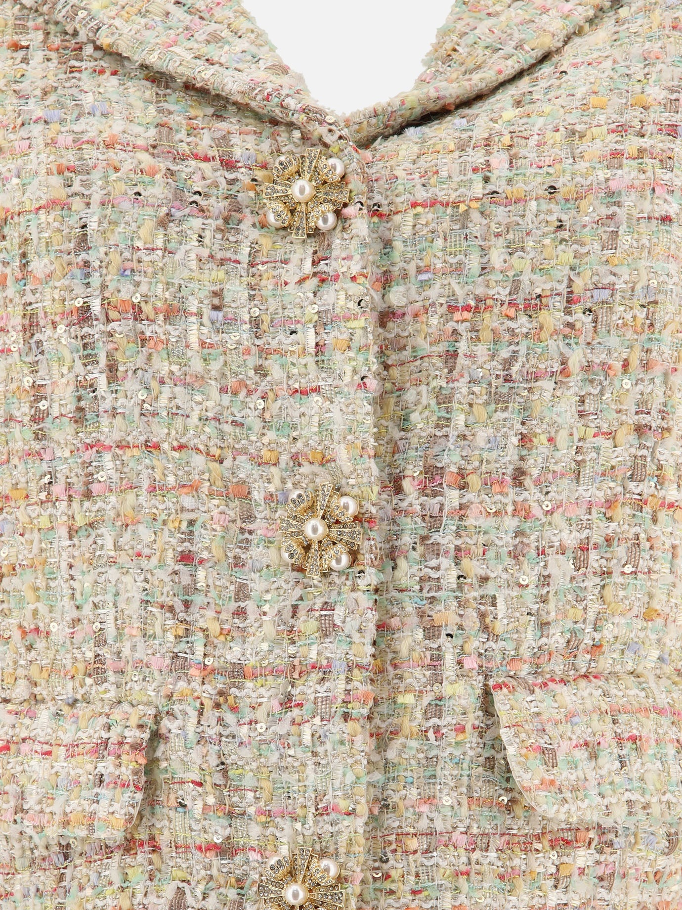 Blazer Print  Beige - Self-portrait Donna | PDP | VIETTI Online Store | Zoom-Modal_3
