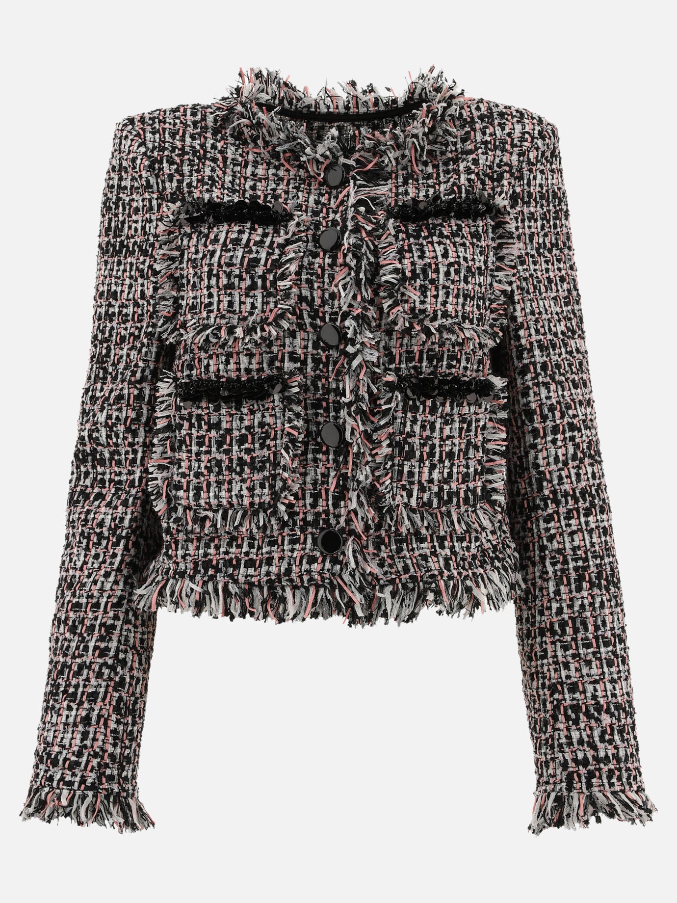 Blazer Tweed  Nero - Self-portrait Donna | PDP | VIETTI Online Store | thumbnail